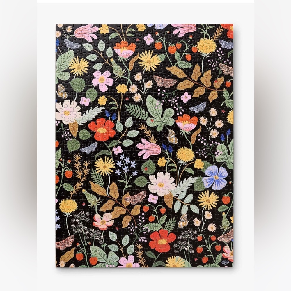 Rifle Paper Co. Strawberry Fields Jigsaw Puzzle 500 Piece Boho Floral NEW - Picture 4 of 7